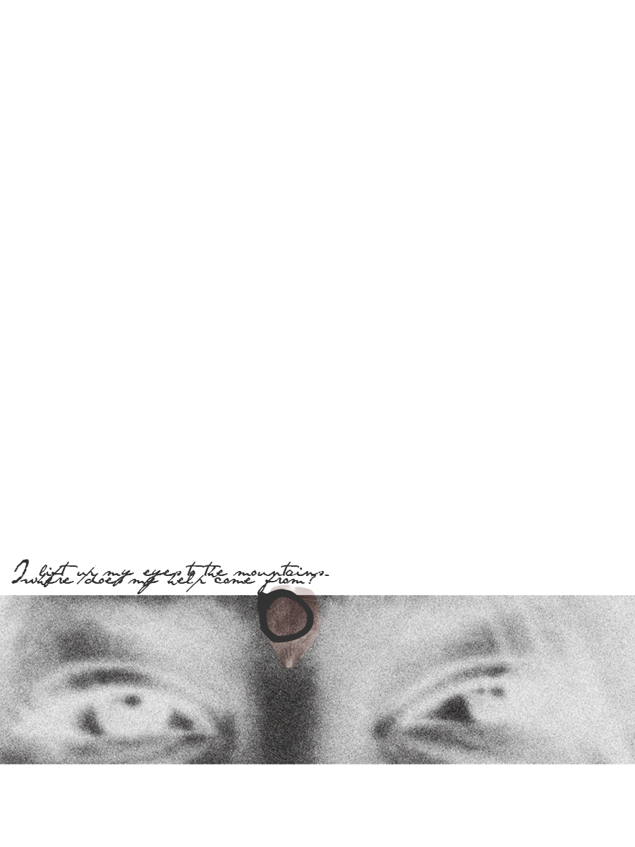 The .52 mark over a perforated field, with a dark sculptural photograph below.